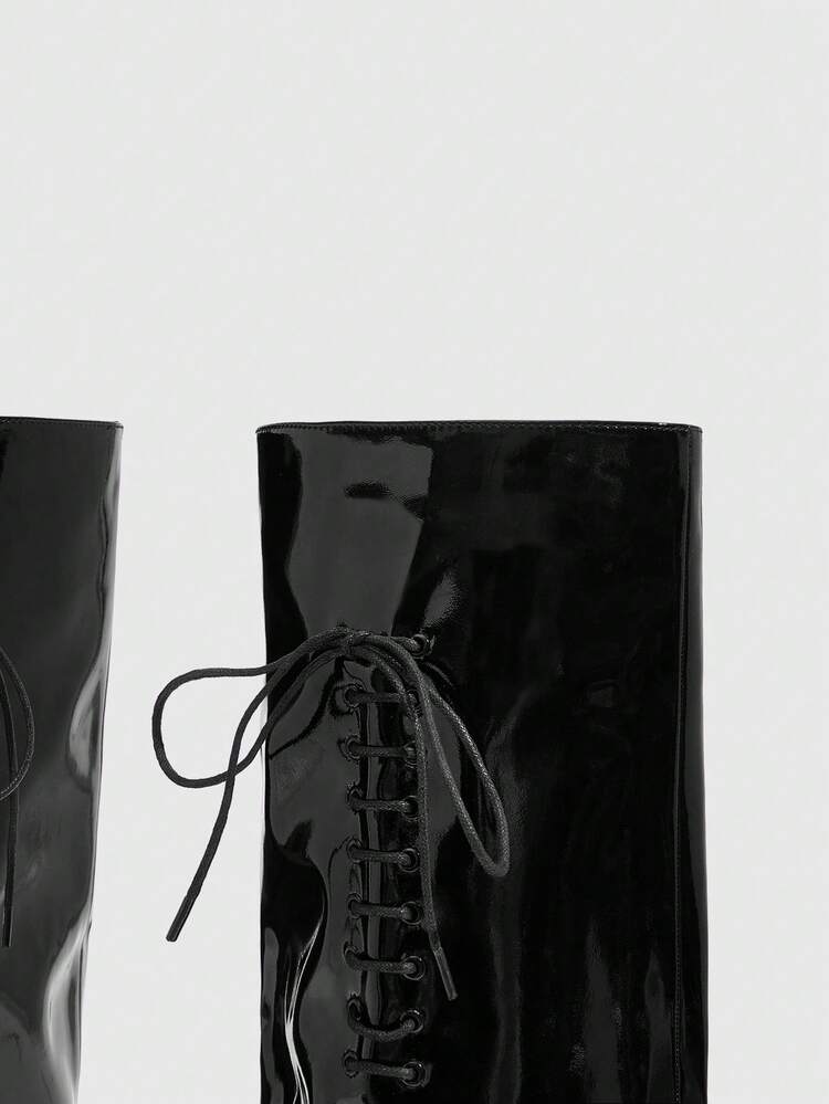 CUCCOO SZL Fashionable Sexy Pointed Toe Slim High Heel Over-The-Knee Boots