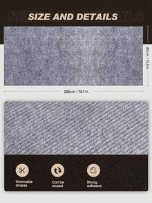 1 件试用装，随机发货，自粘式猫抓板，可修剪家具保护垫，防刮地毯垫，壁挂式沙发保护垫，猫爬架保护垫，室内猫咪游戏垫，猫抓板，沙发替代品，猫抓柱替代品 - 彩色 - 查看 43