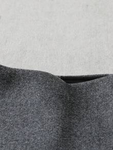 Franclia 双层开叉下摆羊毛混纺A字裙裤，厚实适中