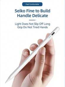 Teckwe 1 PIEZA Lápiz táctil capacitivo universal, compatible con Apple Pencil 1/2 - Rechazo de palma, Fijación magnética de varias bandas, Adecuado para iPad, tabletas y teléfonos Android