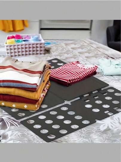 1 Shirt Folding Board, T-Shirt Folding Board, T-Shirt Folder, Clothes Folding Board, Plastic Laundry Folder, Convenient And Fast, Suitable For Adults And Children To Fold Clothes, Spring, Simple, Summer Shirts