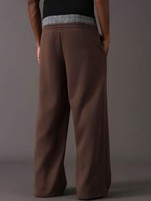 STYNVO Pantalones de chándal holgados con cordón para hombre