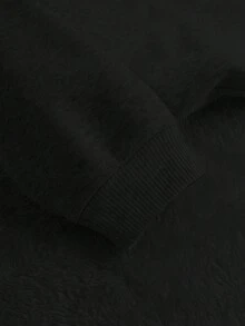 INAWLY Áo sweatshirt nữ dáng rộng in họa tiết đèn lồng, thích hợp cho mùa thu. - màu đen - Xem 5