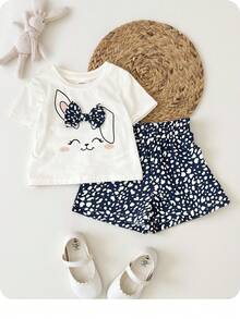 LMoss Baby Mädchen süßes Gepunktetes Top und Shorts 2-teiliges Outfit, Sommer