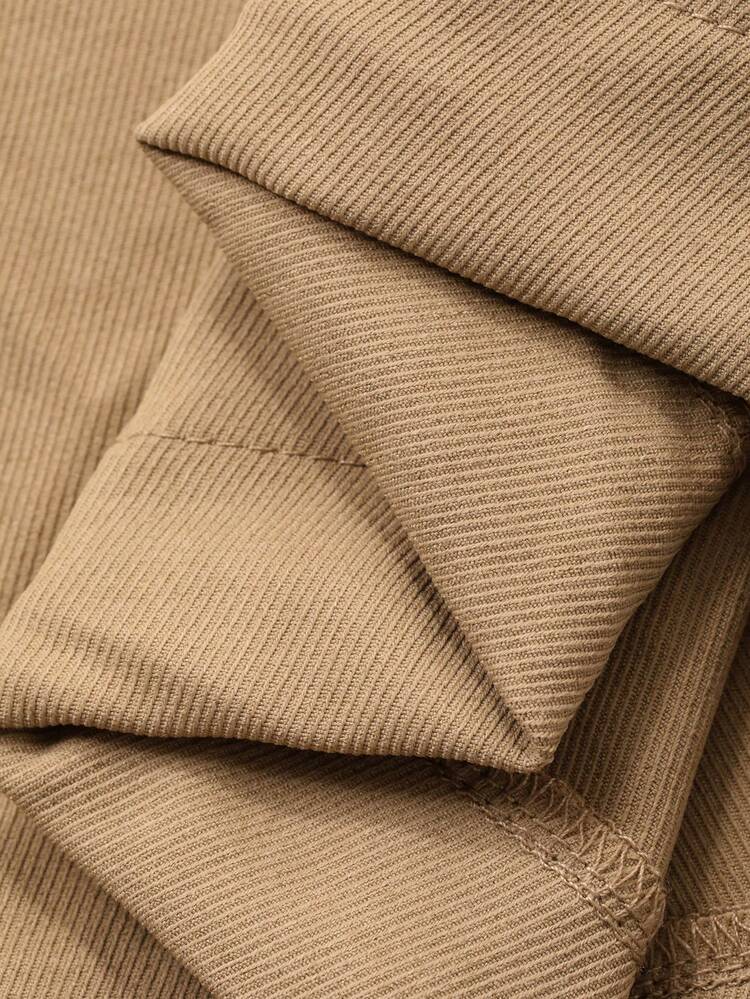 Women's Casual Solid Color Cargo Wide Leg Sports Pants