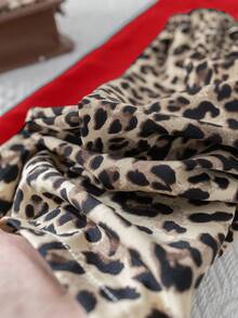 2件套宽松休闲豹纹阔腿裤和纯红色阔腿裤，宽松版型 - 彩色 - 查看 10