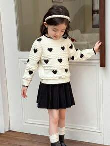 Genkimix Kids 小女孩可爱甜心毛衣套装 - 彩色 - 查看 14