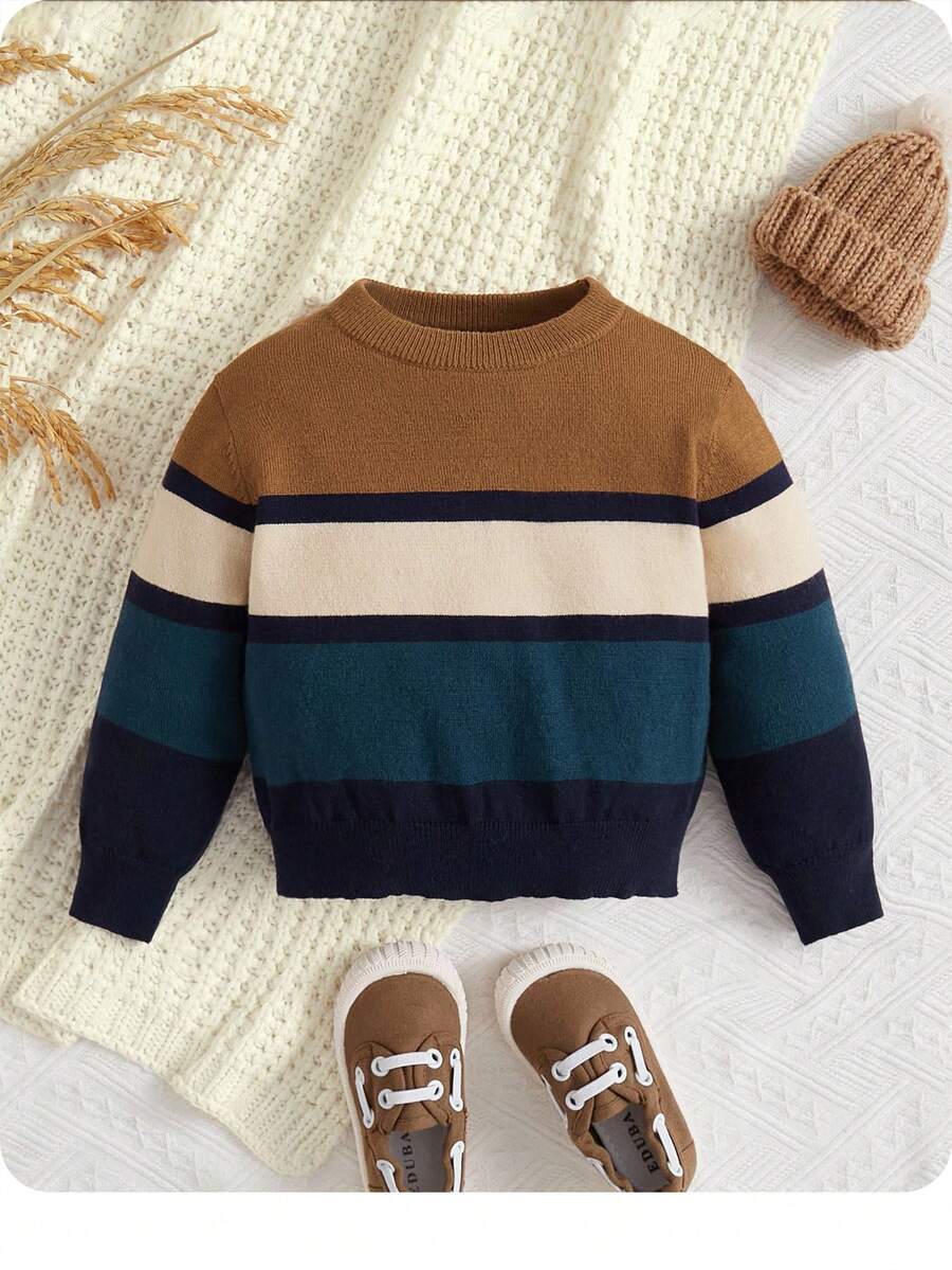 Bebé niño Jersey de color combinado