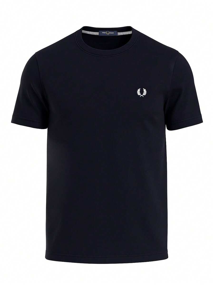 Fred Perry Men's T-Shirts Navy Blue - Darkest Navy - View 1
