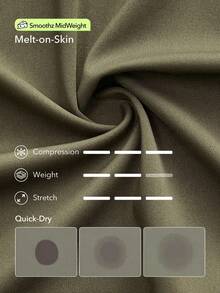 OutZeal 女士运动裤 日常休闲居家服 柔软针织面料 吸汗速干 高腰直筒裤型 带口袋 - 軍綠色 - 查看 5