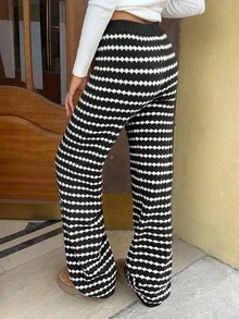 SHEIN Unity Women's Fashionable Striped Loose Casual Pants