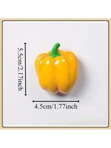 1个/3个/4个/5个/5个-1/6个/6个-1/7个/8个/9个/10个/10个-款式1/10个-2/11个 新款卡通水果蔬菜造型磁性树脂冰箱贴，自然风磁性冰箱贴，可爱装饰品，桌面配件，厨房办公室白板储物柜和洗碗机个性化装饰品，厨房装饰，家居装饰，情人节礼物，送给朋友和亲戚的礼物 - 彩色 - 查看 7