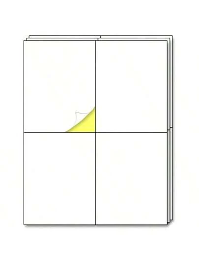 15 Sheets - Large Shipping Address Labels, Mailing Label Stickers For Packages, Storage Bins - 4 Per Sheet, 60 Pieces