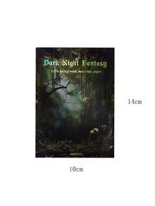 1 paquete de 30 piezas del Libro de Materiales de la Serie Dark Fantasy, con ricos patrones de 30 diseños diferentes de blocs de notas vintage/soñadores para manualidades de scrapbooking, de vuelta a la escuela - Multicolor - Ver 4