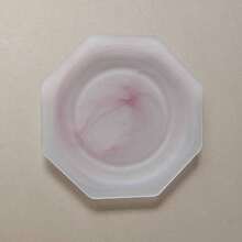 Cirelle 1PC Modern Marble Cloud Glass Tray, Frosted Serving Plate For Appetizers Desserts, Kitchen Dining Table Decor - Multicolor - View 11