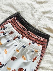 Vintaside Kids Salopetă pentru bebeluși de toamnă și iarnă, cu dungi multicolore, guler rotund, mânecă lungă și pantaloni lungi conici, format din șase piese, este confecționată din material cu dungi și se potrivește perfect. Este complet imprimată cu modele drăguțe de animale și imprimeuri cu dungi, având culori bogate și vii. Este potrivită pentru ocazii precum o excursie, relaxare acasă, învățarea mersului, activități pentru părinți și copii și fotografierea ca suveniruri.