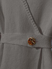 Franclia New Autumn/Winter High-Quality Elegant Versatile Soft White Cardigan For Women - Mocha Brown - View 6