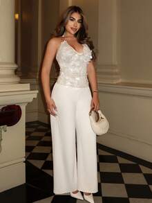 Xyvia Weinrote Metall-Knopf-Dekoration, gestrickter taillierter Pullover, lässige Büro-Mode, Straßen-Party, elegant, Hochzeit, Halloween, Weihnachten, Neujahr, Herbst und Winter, Damen-Größen.