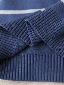 Souflis Souflis Toddler Boys' Casual Cute Striped Knit Sweater Long Sleeve Set, Autumn/Winter Autumn And Winter Two Piece Suit Blue Vintage Baby Boy Outfit Sapphire Suit For Baby Boy Knitted Baby Boy Blue Outfit Longsleeve Baby Boy Winter Clothes Long Sleeve Baby Boy Knitted Set Baby Outfits Unisex For Fall Baby Boy Clothes Long Sleeve Neutral Baby Clothes Baby Knit Outfit Knit Two Piece Toddler Baby Sweater Set Baby Boy Sweater Set Winter Baby Outfits - Dusty Blue - View 7