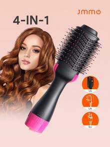 JMMO 3-In-1 Hot Air Brush, Blow Dryer, And Curling Iron Gift Set, Multifunctional Hair Styling Tool, Unique Creative Gift For Women And Men