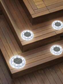 Outdoor Solar Ground Lights, Path Lawn Garden Walkway Lighting, IP65 Waterproof Ambient Suitable For Courtyards, Villas, Sheds, Gardens, Terraces, Parties, Picnics, Halloween Festivals, And Other Lighting Applications - Multicolor - View 4