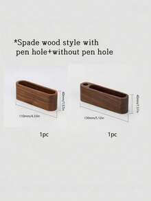 Wooden Desktop Business Card Holder, Creative Large Capacity Display & Storage, Front Desk Office Organizer