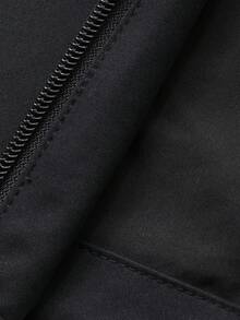 DAZY Women's Casual Solid Color Zip-Up Hooded Jacket, Suitable For Autumn Women Coats - Black - View 8