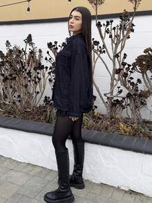 Andrea Bello 水洗牛仔口袋夹克 春季 90 年代 可爱 夏季 休闲 度假 节日 伊比沙岛 音乐节 音乐会 西部街头服饰 返校 秋季 冬季 纳什维尔绿洲 办公室工作