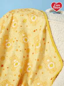 Care Bears X PETSIN 1件装宠物猫狗通用黄色小熊可爱图案印花毛绒保暖四季通用狗毯 - 黃色 - 查看 9