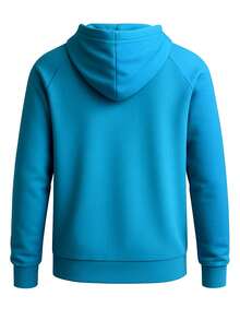 Under Armour Rival Men's Full Zip Hoodie Blue - Light BLUE / White - View 2