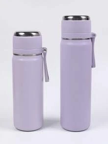 1 件不锈钢真空保温水瓶，带手柄和过滤器，500ml/16.9oz 和 600ml/20oz，防漏，便携，适合户外、旅行、跑步、骑自行车、徒步旅行、游泳 - 彩色 - 查看 15