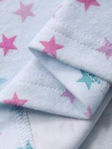 DAZY Conjunto de pijama de camiseta de tirantes y pantalones con estampado de estrellas para mujer - Blanco - View 8