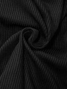 Nuvra 女式双层抽绳塑身吊带背心 - 黑色 - 查看 10