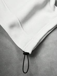 Manfinity EMRG Quần nỉ thêu họa tiết phong cách đường phố giản dị dành cho nam trẻ - trắng - Xem 8