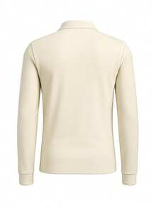 Fred Perry Men's Long Sleeve Polo Shirt Beige - Beige - View 2