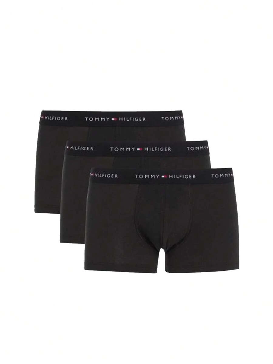 Tommy Hilfiger 3 Pack Men's Trunks - Black - View 1