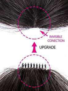 Bigger Size Human Hair Air Bangs Natural Color Bangs Clip In Hair Extension Beginner Friendly - Natural Black - View 4