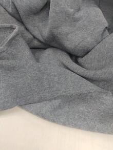 SHEIN 男童可爱企鹅刺绣卫衣和裤子套装 - 深灰色 - 查看 8