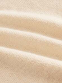 HIMLAND Herren Rundhals Strickpullover, Bärenmuster, einfarbig, leicht weite Passform