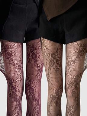 Kawaii 1 Pair Sexy Minimalist Pink Solid Color Suspender Stockings, Jacquard Sheer Elastic Tights, Ultra-Thin Breathable Pantyhose