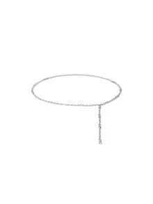 Michael Kors Embellished Chain-Link Women Belt - Plateado - Ver 2