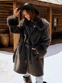 LanaWest New Women Regular Jacket, Minimalist & Fashionable - Dark Grey - View 5