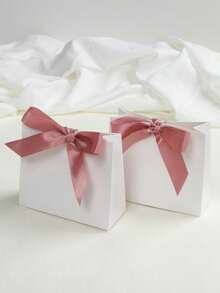 10个/20个/50个装纸质迷你礼品袋，婚礼礼品袋（带蝴蝶结丝带），生日派对礼品包装，购物袋，派对礼品袋，派对回礼，生日装饰，派对礼品装饰，婚礼派对装饰用品，新娘送礼会回礼，婚礼宾客礼品 - 彩色 - 查看 5