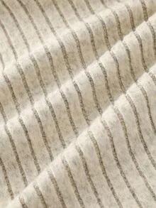 Elyressa 女式休闲通勤简约纯色罗纹喇叭保暖裤 - 杏色 - 查看 7