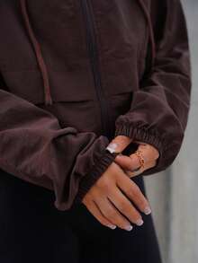 SAYEHFBABY Women's Woven Sun Protection Jacket, Spring/Summer In Fall/Winter - Brown - View 3