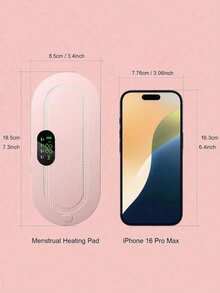 女士阳光便携式加热腰带 - USB充电，3档温度调节，4种按摩模式，快速温暖腹部，完美礼物，暖宫腰带，女士便携式加热腰带，便携式无线加热垫，经期加热垫，背部加热垫