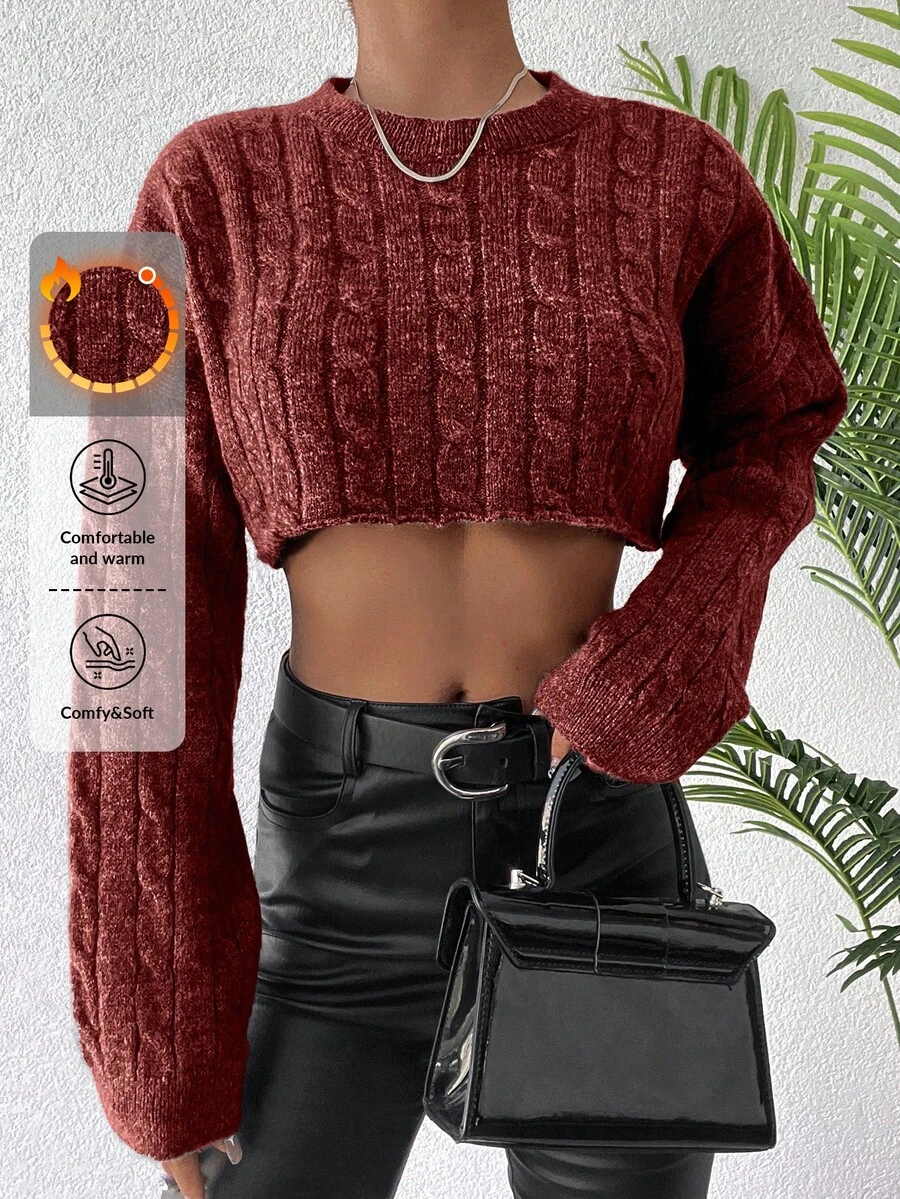 SHEIN Cottnline 女性毛衣 - 棕色 - 查看 1