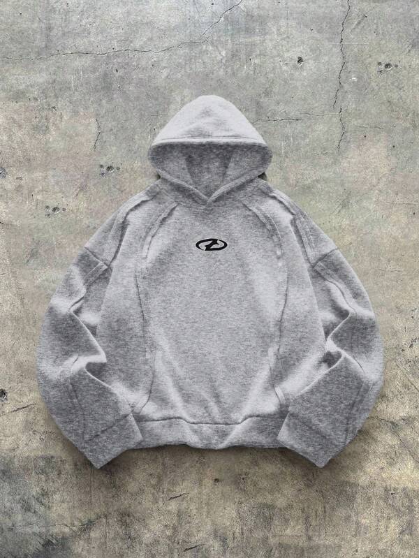 AXEPEAK Sudadera con capucha de ajuste holgado de manga larga para hombres, para otoño e invierno