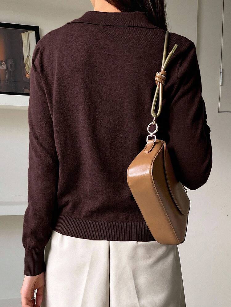 Women's Solid Color Turtleneck Long Sleeve Casual Business Pullover Sweater, Autumn/Winter