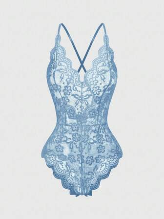 Kawaii Tuta sexy con scollo a V in pizzo, con volant e spalline regolabili, ideale per San Valentino